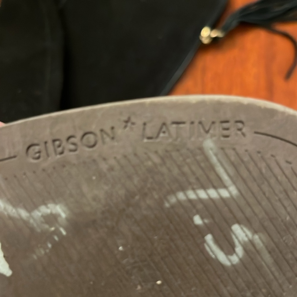 Gibson Latimer Black Suede Leather Knee-High Boots size 7.5 - Picture 2 of 10